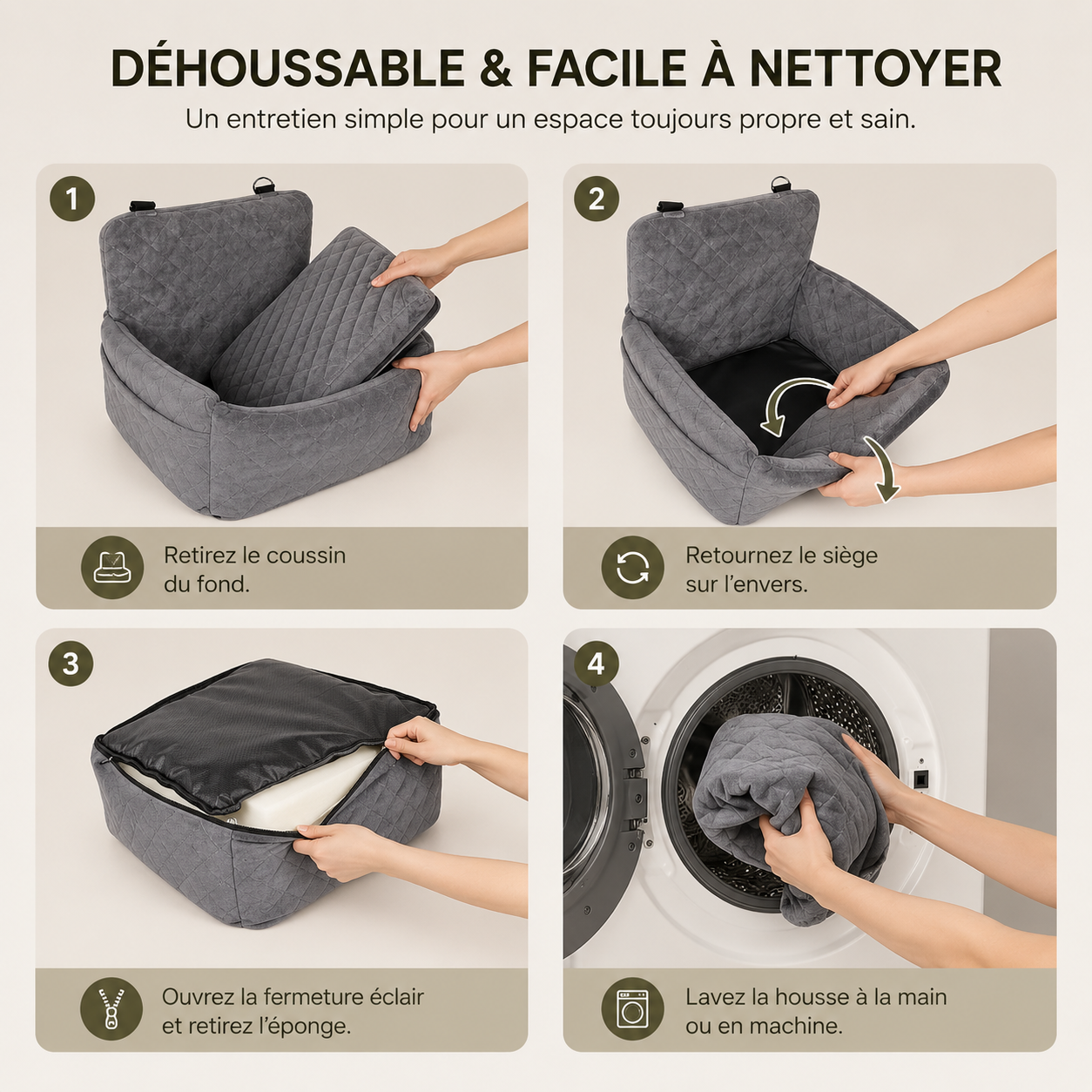 Siège Auto Cocoon pour Petit Chien