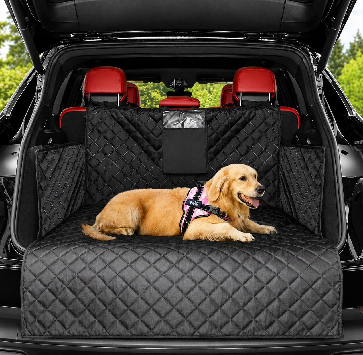 Protection de Coffre Matelassée pour Chien