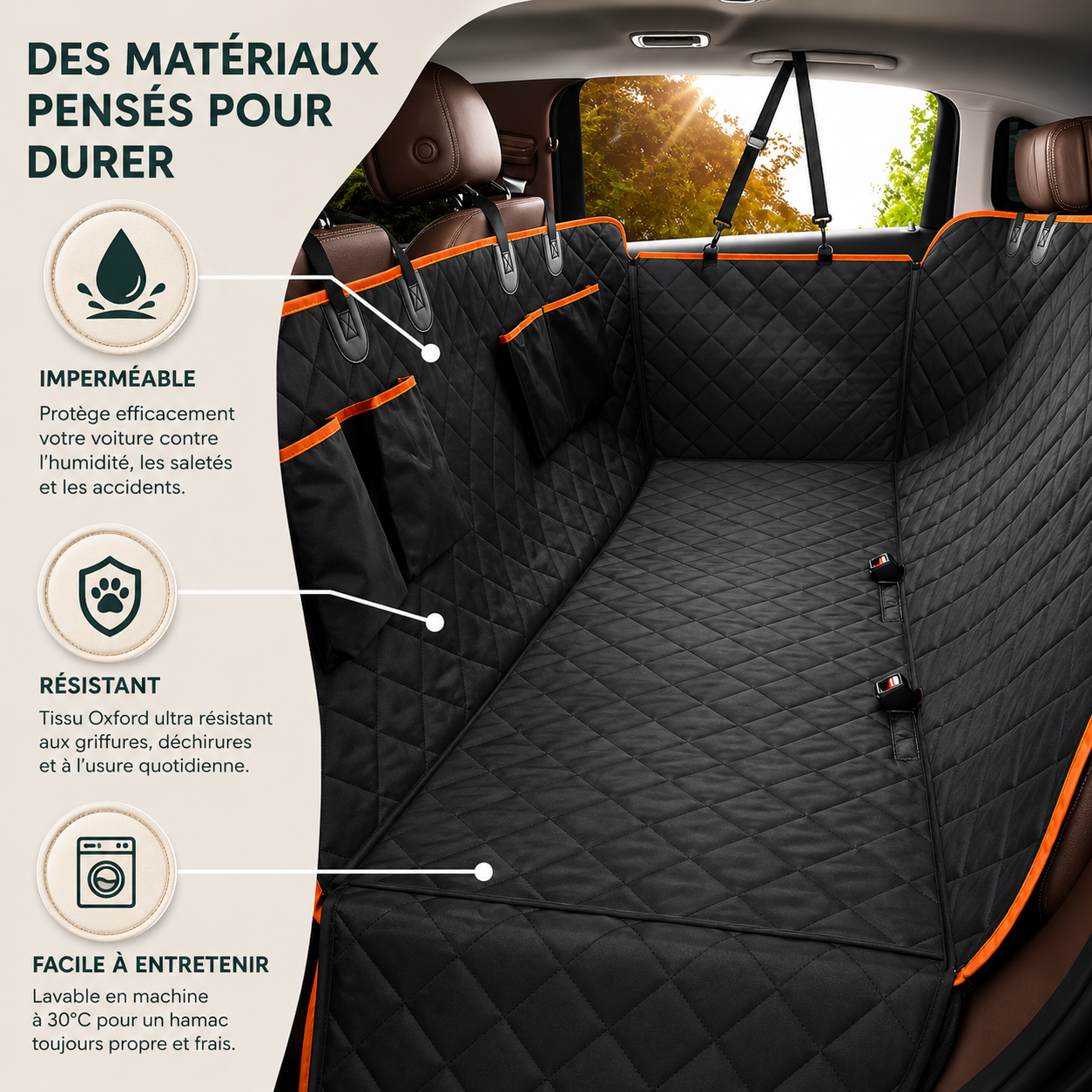 Hamac Auto Intégral pour Chien