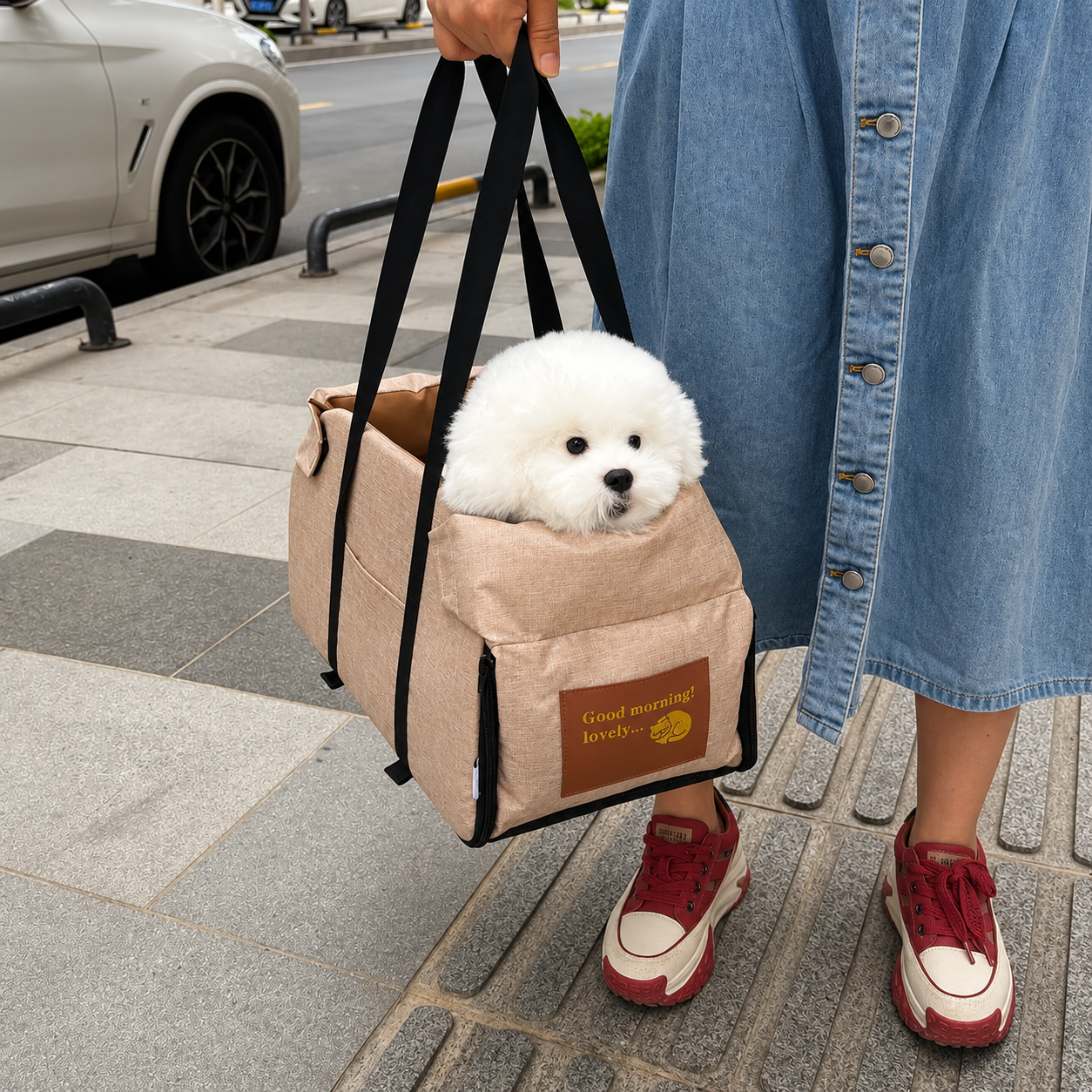 Siège Auto Transportable pour Petit Chien