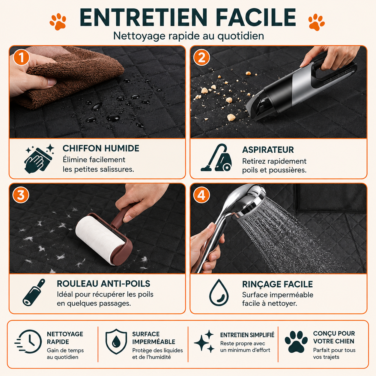 Hamac Auto Intégral pour Chien