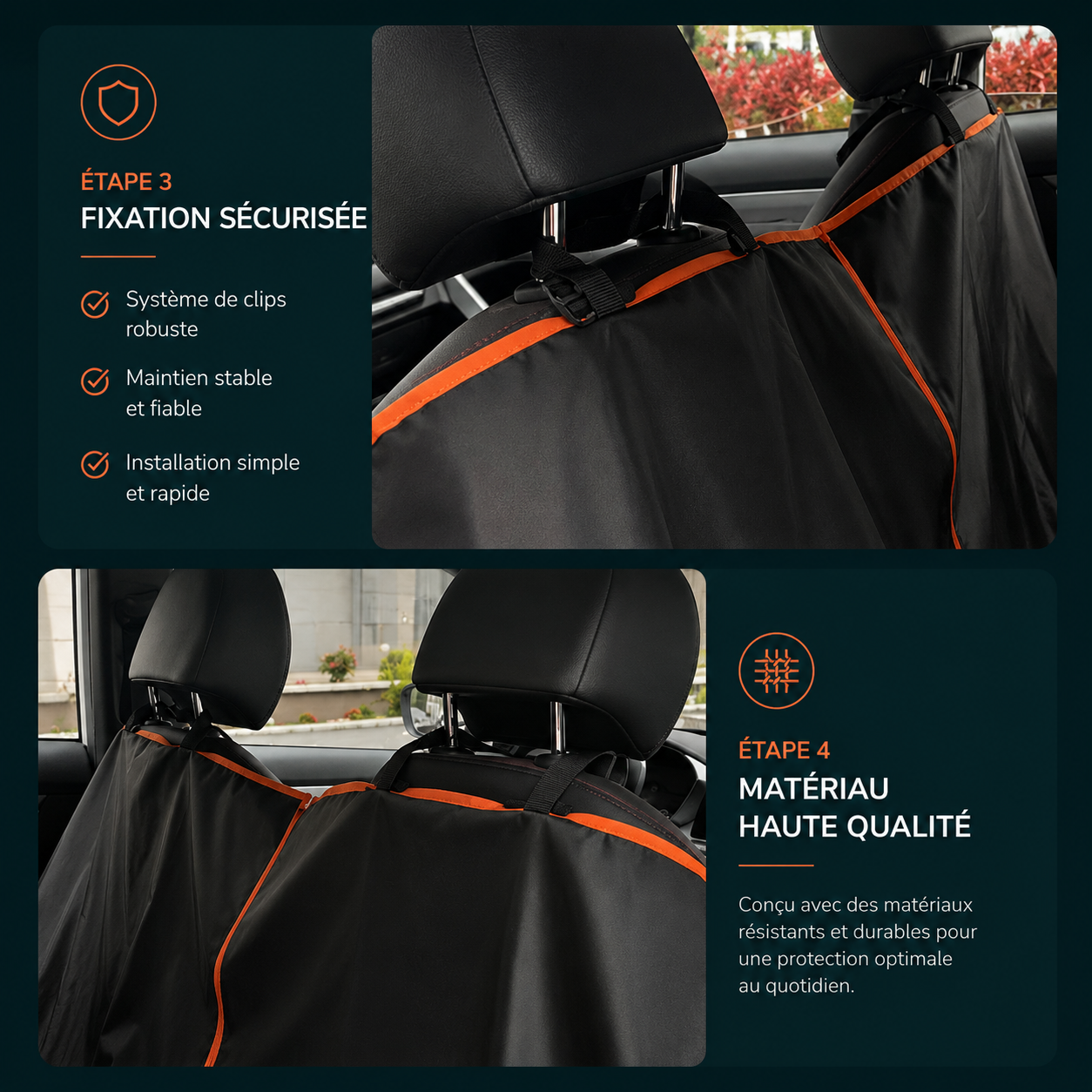 Hamac Auto Arrière pour Chien